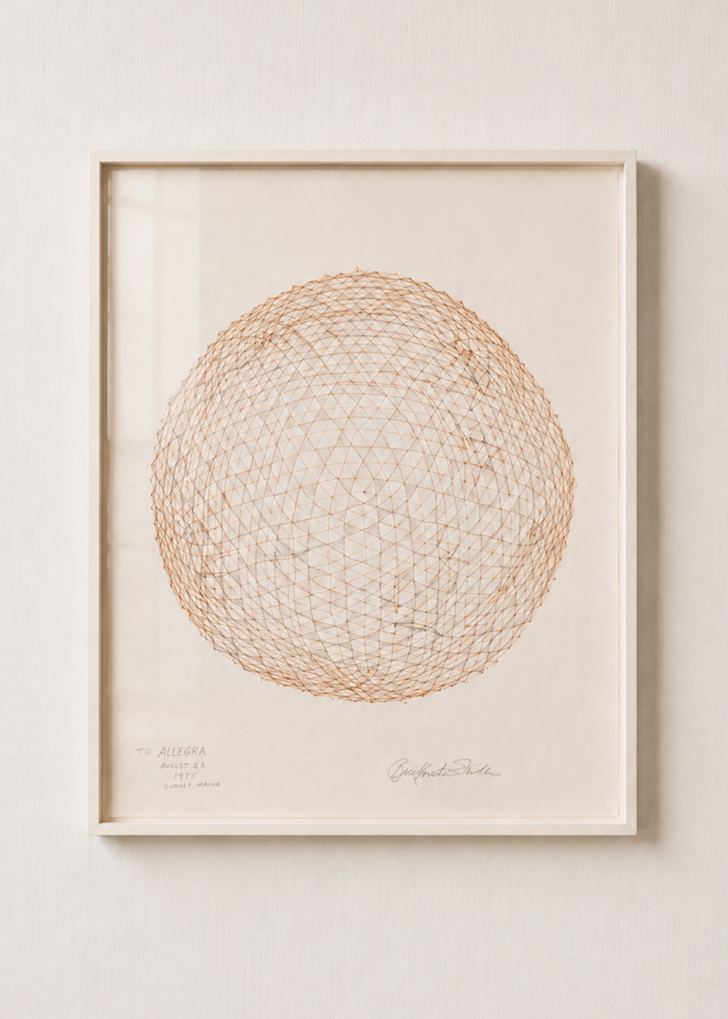 Study Drawing for a Geodesic Sphere