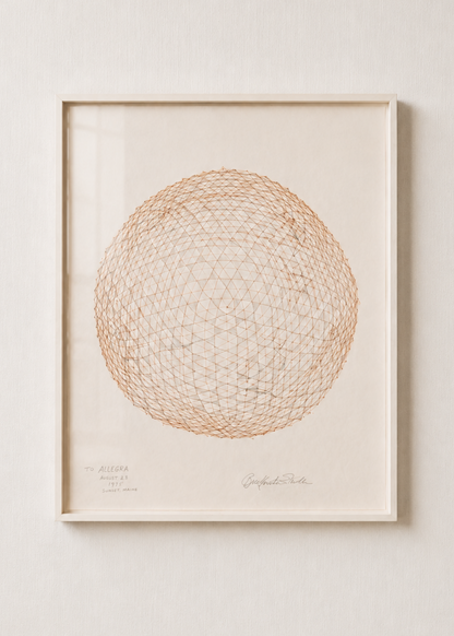 Study Drawing for a Geodesic Sphere