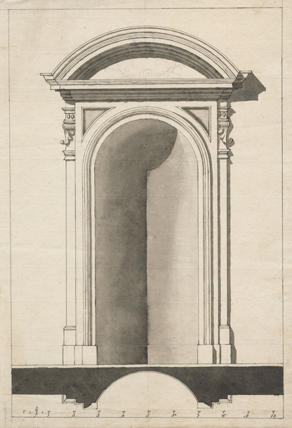 Design for Niche, Villa Borghese